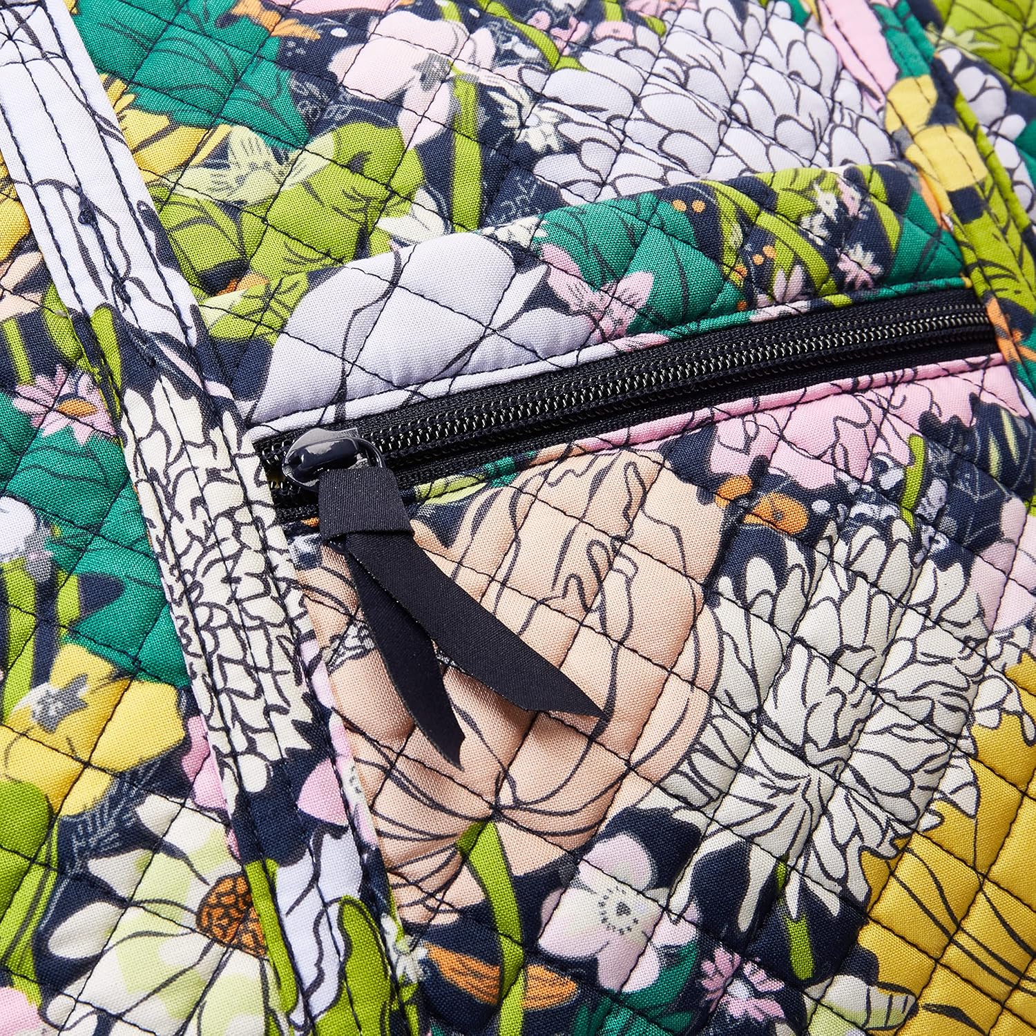 Vera Bradley Women's Small Vera Tote Bag, Cotton One Size Bloom Boom - Recycled Cotton