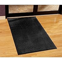 Vista 23 de Guardian Silver Series Tapete de Entrada para Interiores Walk-Off, Vinilo/Polipropileno, 4'x6', Negro/Rojo