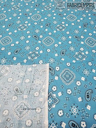 Miniatura 4 de Tela de polialgodón con estampado de cachemira negro60 pulgadas de anchovendido por The Yard