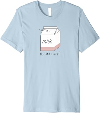 Amazon Com 90s Japanese Aesthetic Kawaii Milk Otaku Anime Premium T Shirt Clothing Shoes Jewelry
