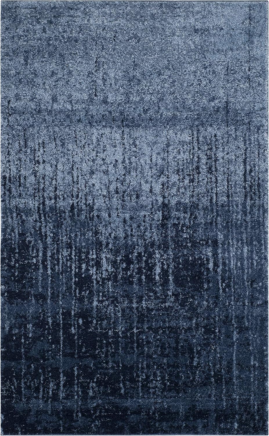 SAFAVIEH Retro Collection Area Rug - 5'3" x 8', Light Blue & Blue, Modern Abstract Design, Non-Shedding & Easy Care, Ideal for High Traffic Areas in Living Room, Bedroom (RET2770-6065)