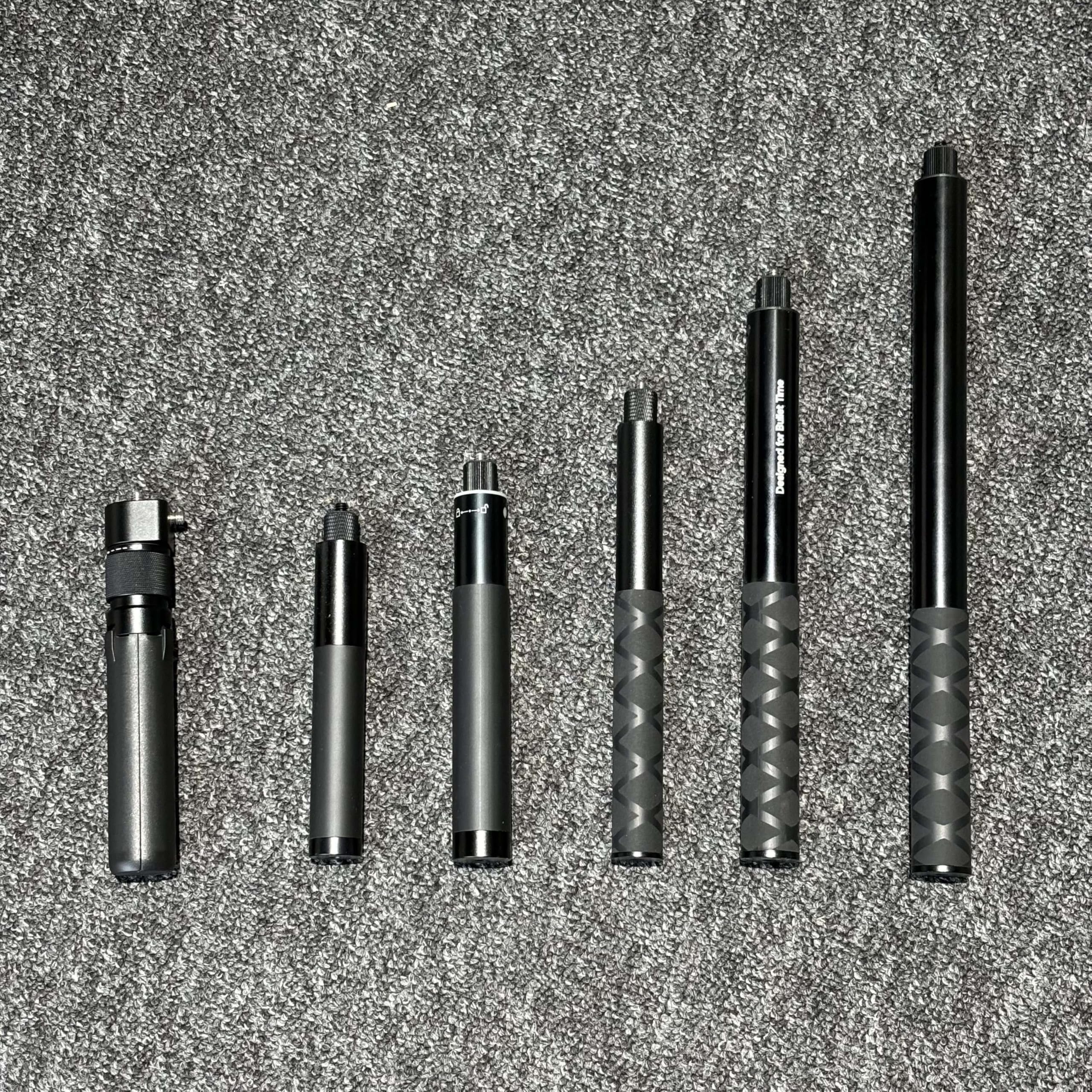 Insta360X3/X4/X5 Invisible Selfie Stick Panoramic Sports Camera Universal Aluminum Alloy Extension Rod for Cycling (47.2inches)