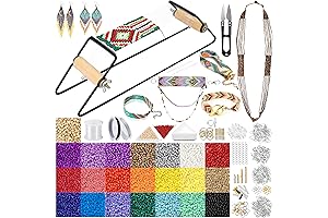 PP OPOUNT Value Bead Loom Kit: Unleash Your Creativity with 11343 Pieces...