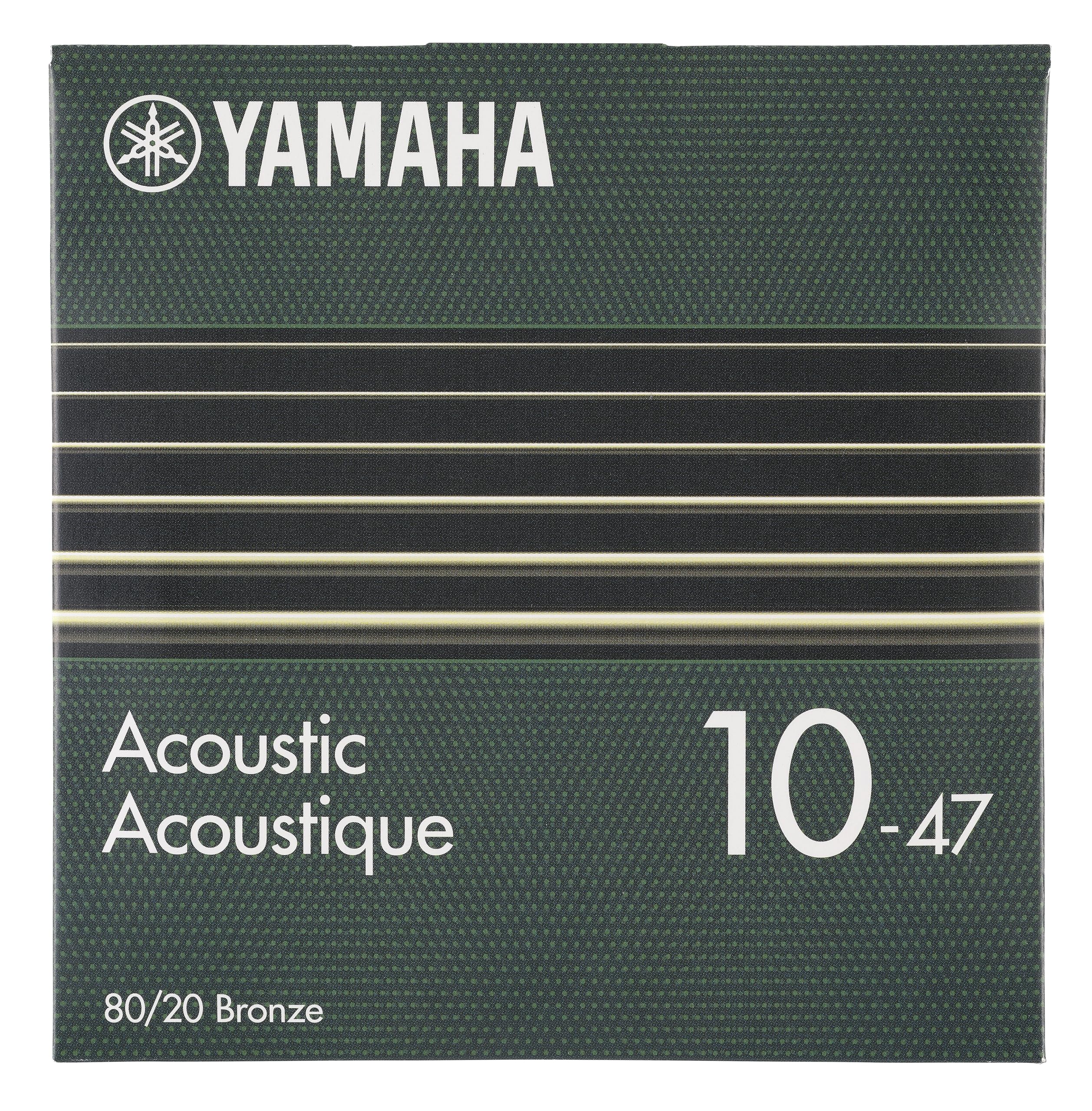 YAMAHA SA10 Acoustic Guitar Strings - Extra Light (010-047), 80/20 Bronze