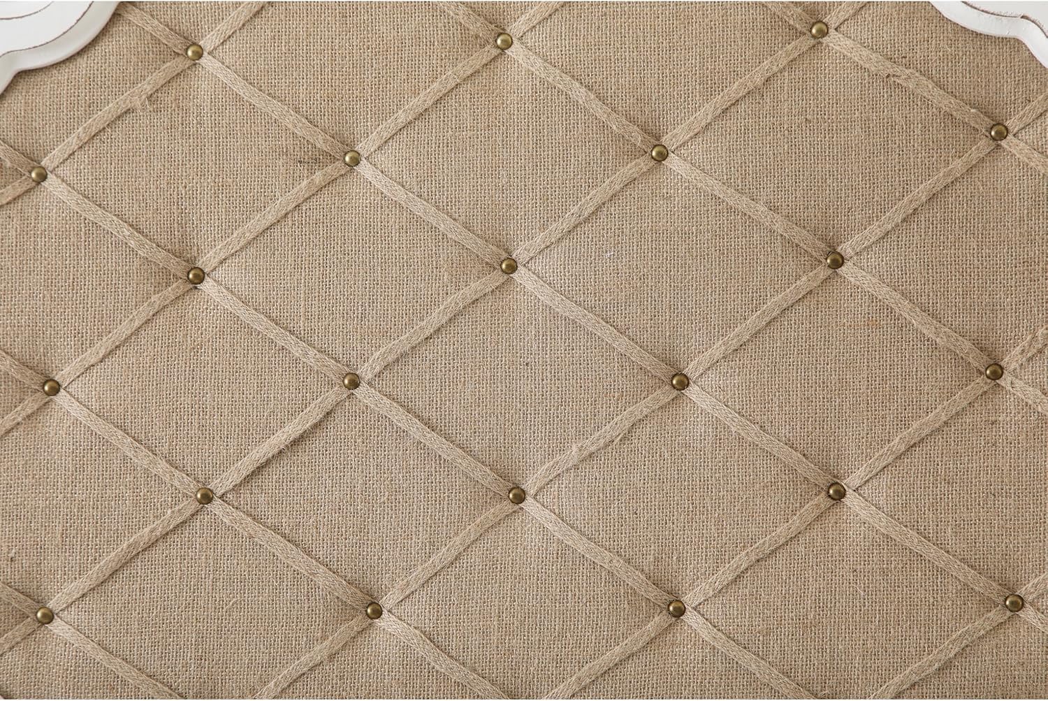 SOFE Large Fabric Bulletin Board with Ribbon, 35 × 24 Inches Pinboards for Wall, Wood Framed Photo Display Board, Farmhouse Memo Board, Unique Decorative Hanging Memo Board