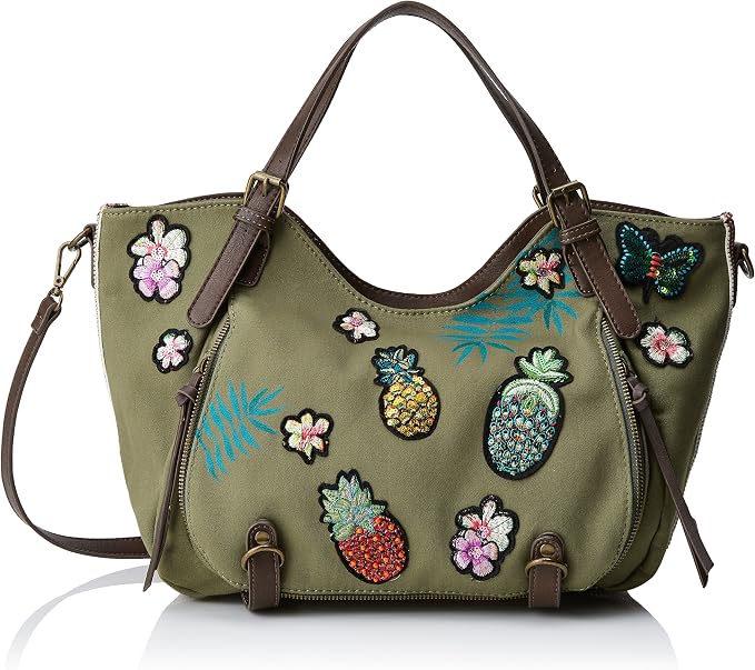 Desigual Bols_rotterdam Pinday Donna Borse a spalla Verde (Kaki) 30x15x31  cm (B x H x T) : Amazon.it: Scarpe e borse
