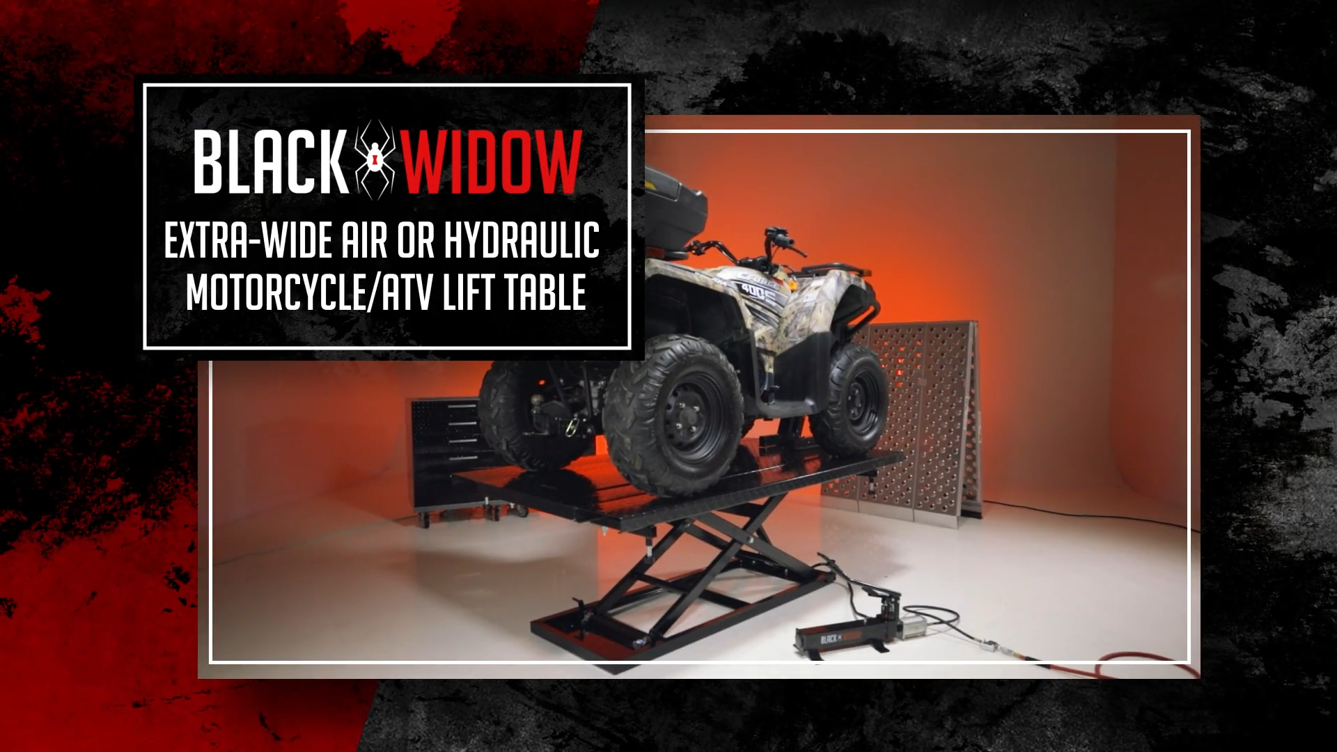 Amazon.com: Black Widow Extra-Wide Air Over Hydraulic Motorcycle