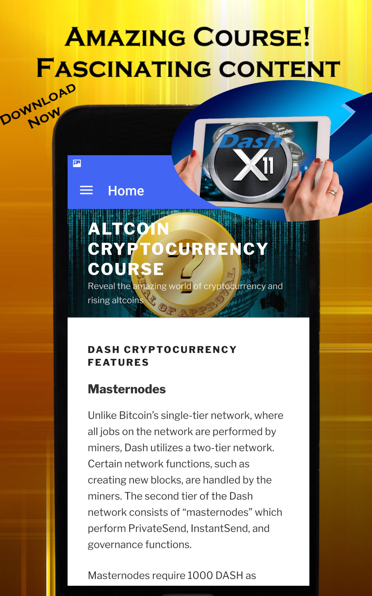 Dash crypto coin course - altcoin digital currency - App on Amazon Appstore