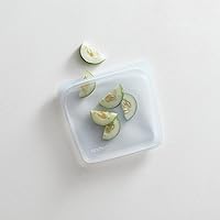 Vista 4 de Bolsa de almacenamiento reutilizable de silicona Stasher, bolsas para sándwiches, bolsa de congelador reutilizable, apta para microondas