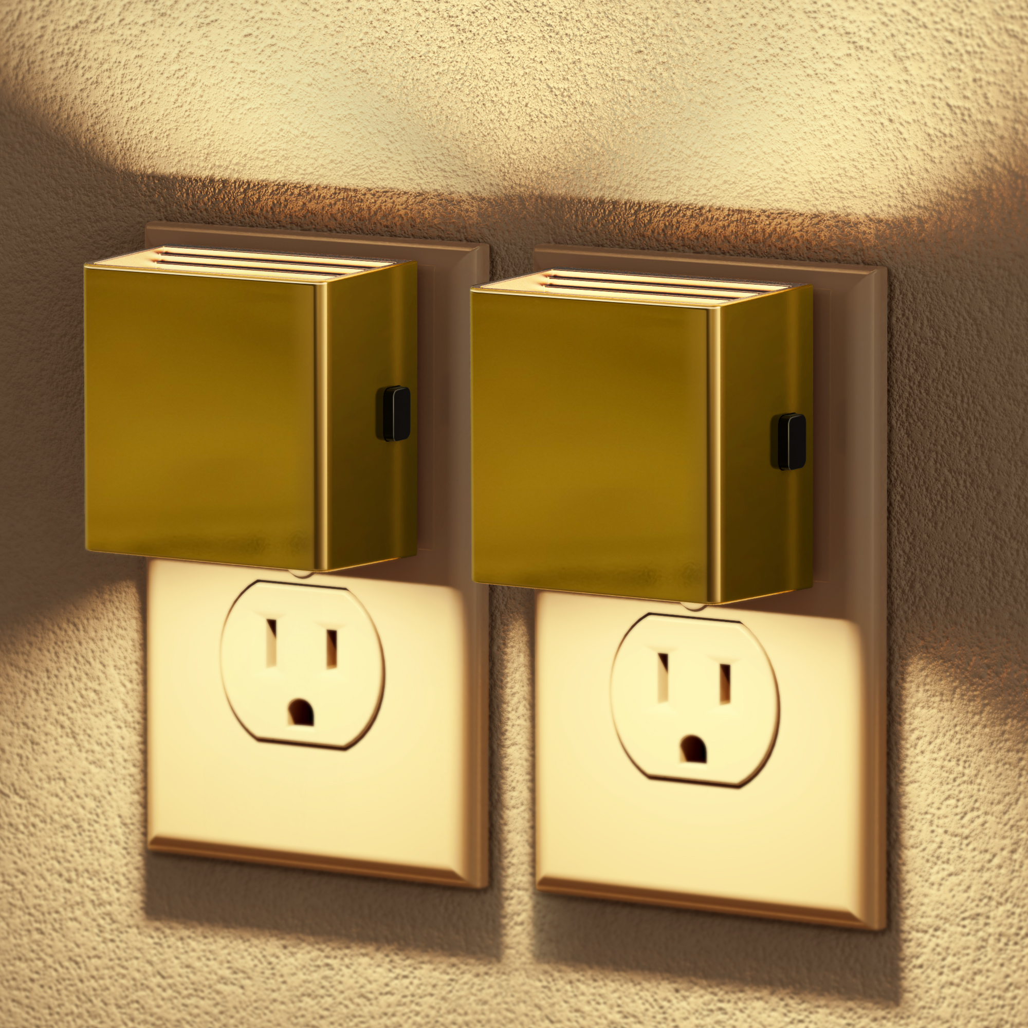 Image of JandCase Night Light,Automatic Night Lights Plug into Wall,Dusk to Dawn,2 Pack Soft White 3000K Brightness Adjustable Nightlight for Kids Bedroom Bathroom Hallway Kitchen
