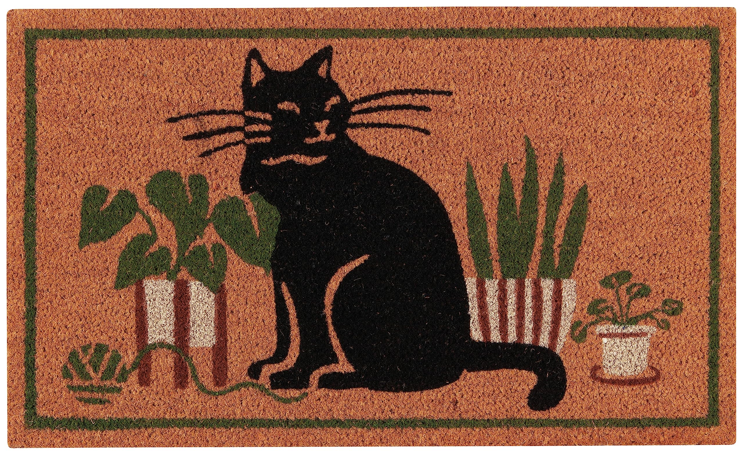 Amazon.com : Now Designs Cat Collective Coir Doormat, 1 EA : Patio