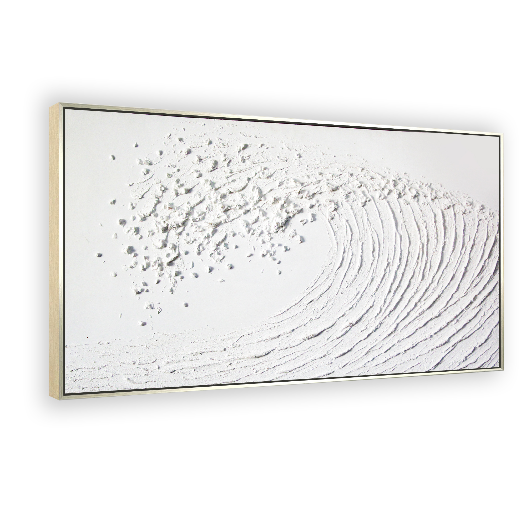 Amazon.com: White Hand Painted Oil Painting Wall Art - Large