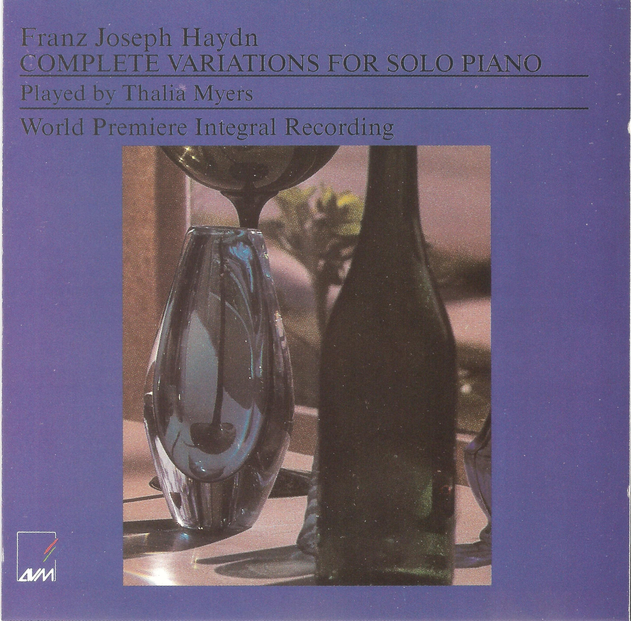Haydn: The Complete Variations for Solo Piano [Audio CD] Franz Joseph Haydn and Thalia Myers (piano)