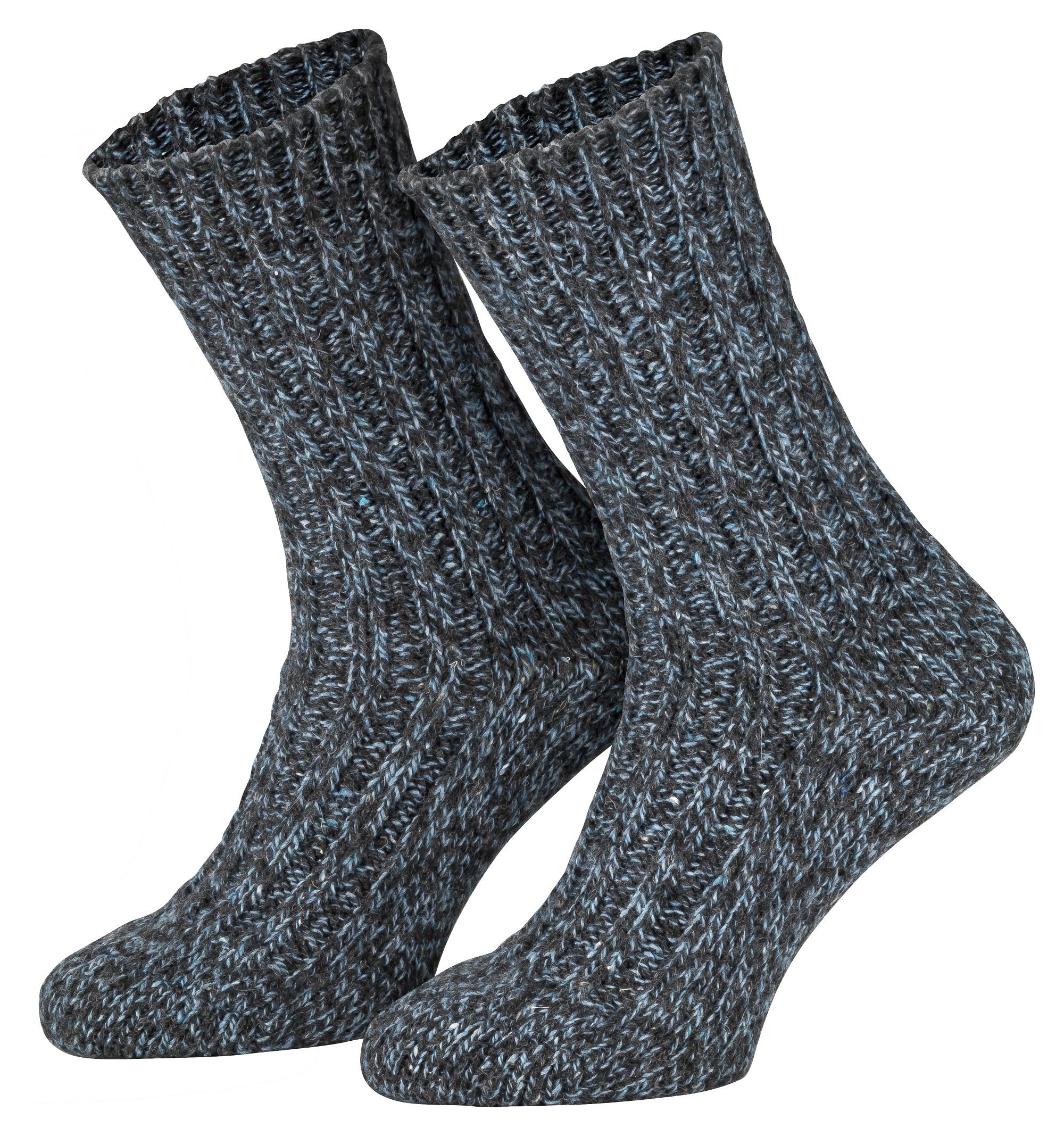 4 Paia Calze Norvegesi Lana Pre-lavata Inverno Unisex