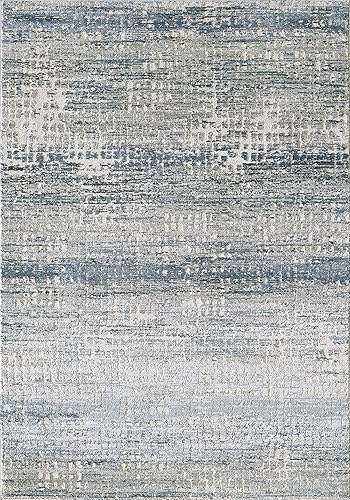 Abani Rugs - Alfombra rectangular moderna con estampado de píxeles envejecidos de 5 pies 3 pulgadas x 7 pies 6 pulgadas, colección Vista, alfombra