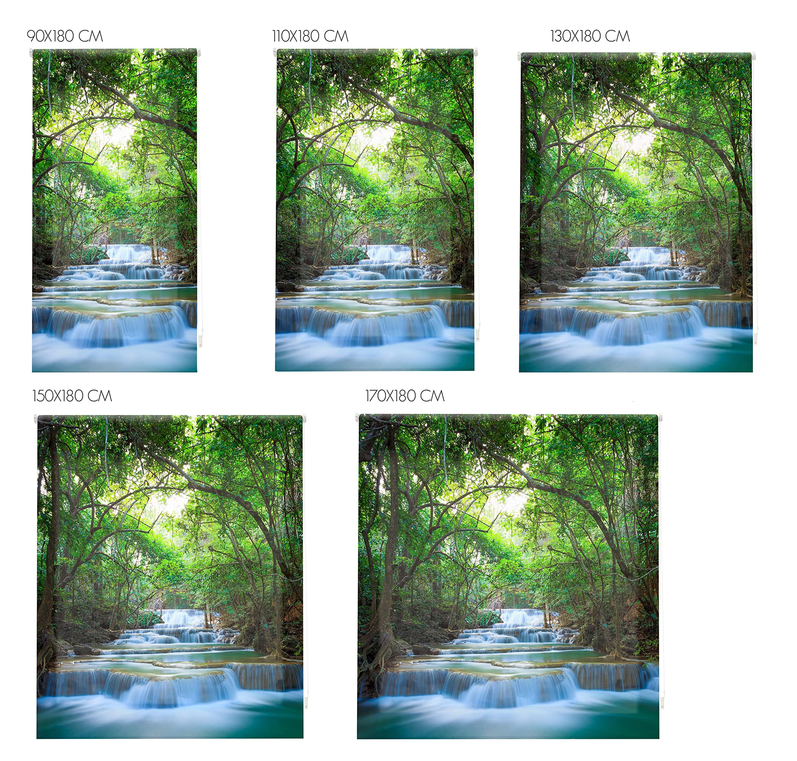 Blindecor Digital Paisajes | Estor Enrollable Translúcido con Estampado Impresión Digital | 130 x 180 cm (ancho por alto) Tamaño de la Tela 127 x 175 cm | Estores para Ventanas