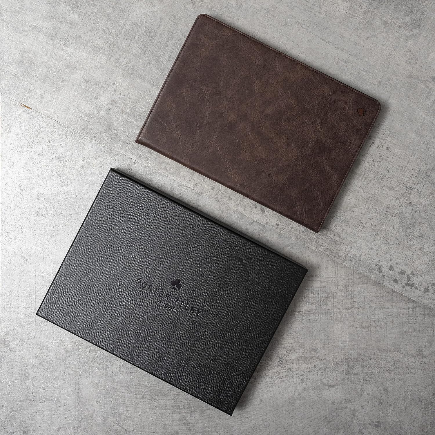 Porter Riley - Leather Case for iPad 11th / 10th Generation (10.9") (2025/2022 Release). Premium Genuine Leather Stand/Cover/Flip Case (Chocolate Brown)