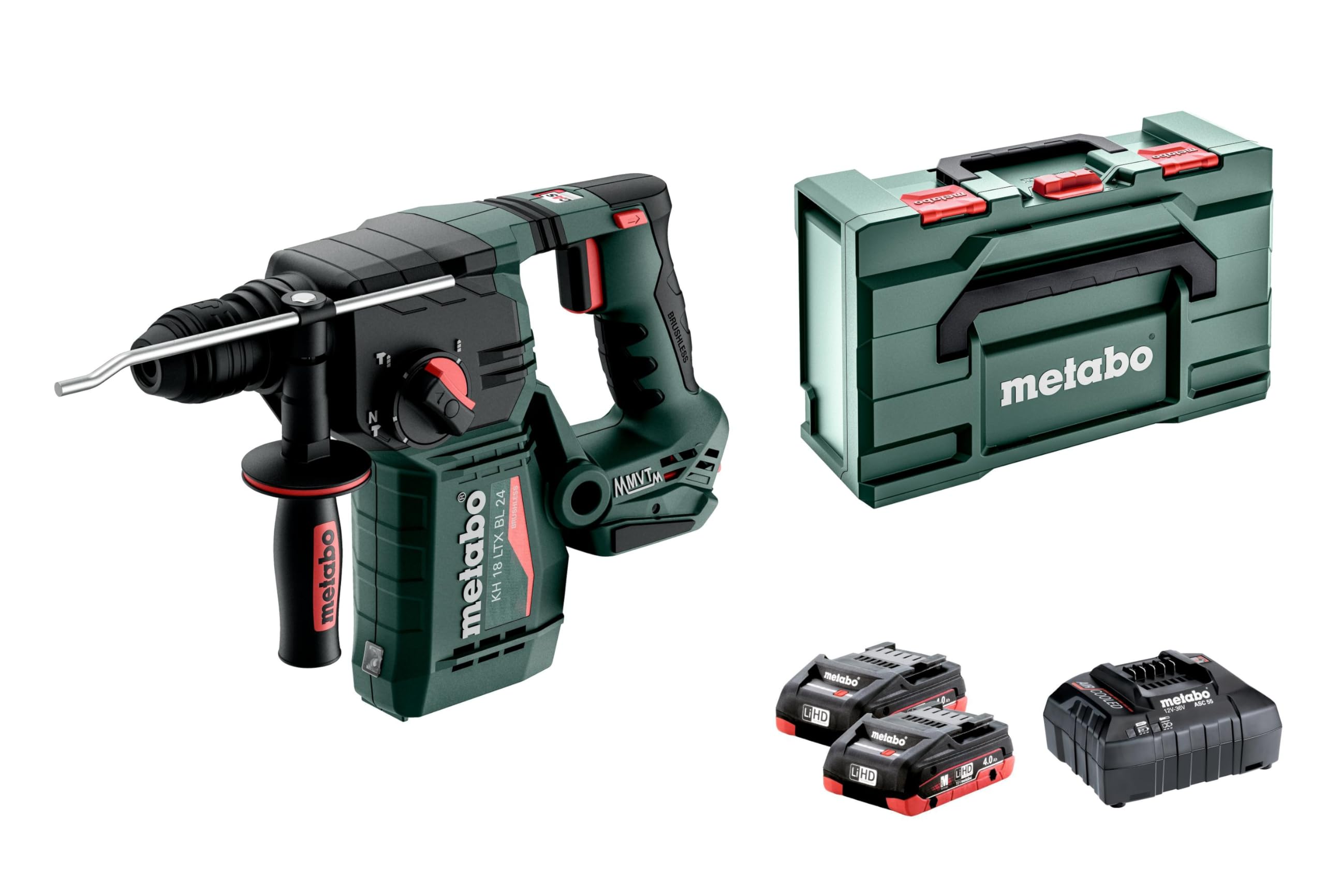 Metabo KH 18 LTX BL 24, marteau combiné sans fil, 2,2 J, 18V SDS-Plus