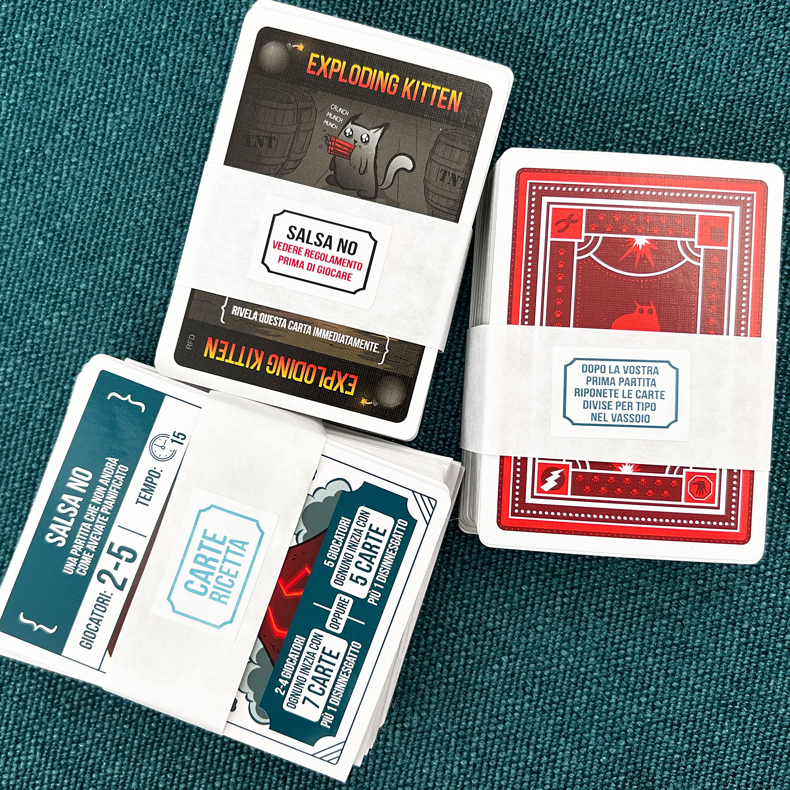 Exploding Kittens - Recipes for Disaster, gioco da tavolo, party game, 2-5 giocatori, a partire dai 7 anni, edizione italiana
