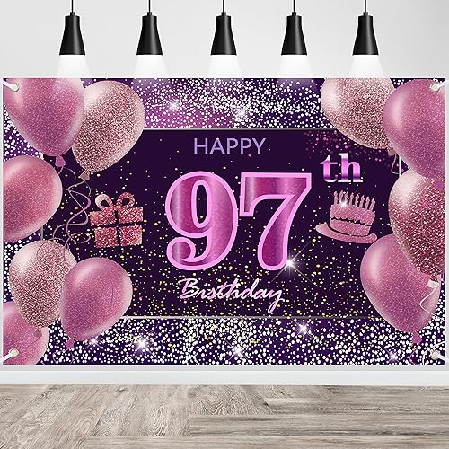 Vista 71 de IMISI Decoraciones de cumpleaños número 19 para niñas, pancarta rosa de feliz cumpleaños para telón de fondo de fiesta
