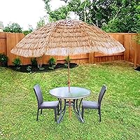 Vista 2 de FOREVER BAMBOO Tiki Thatch - Sombrilla de playa y patio – Palapa estilo hawaiano con protección UV
