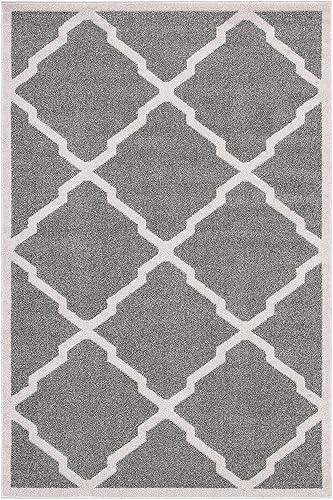 Vista 33 de Safavieh Amherst Collection amt421b Gris Claro y Beige Interior/exterior Area Rug, Polipropileno