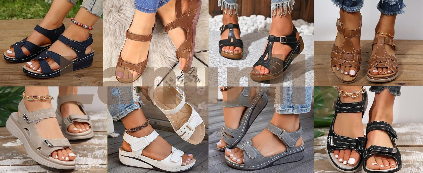 Sandalias Ortopédicas Mujer Plataforma - Cómodas Para Verano, Playa, Senderismo Y Paseo