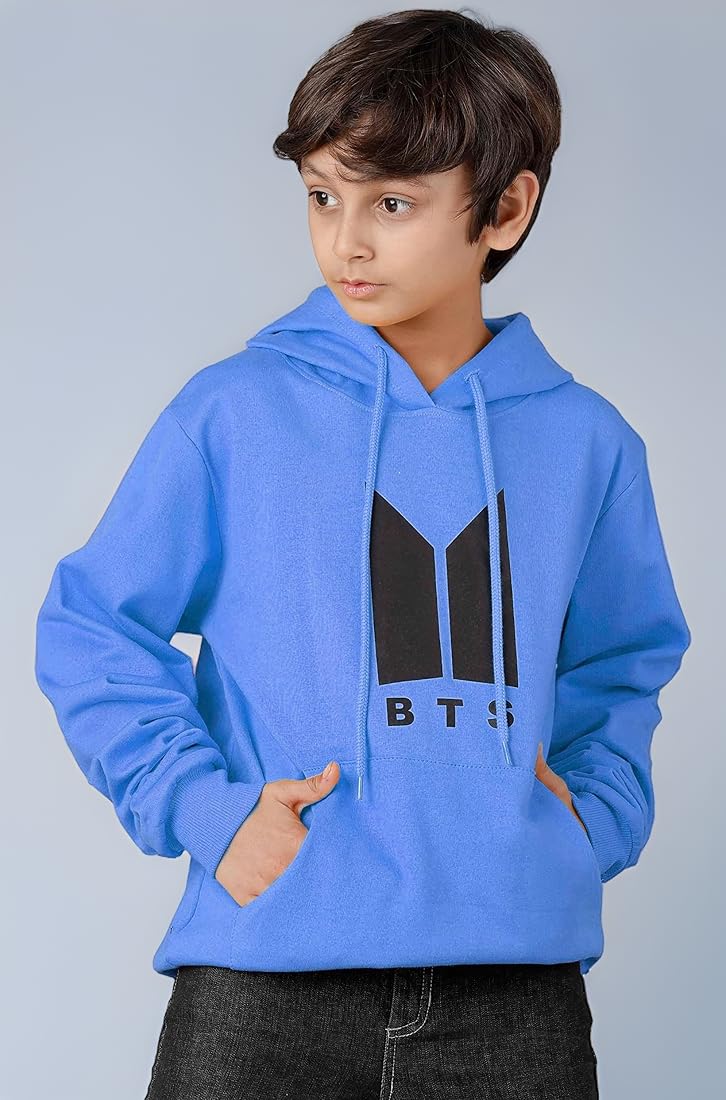 Buy KYDA KIDS Boys Cotton Hooded Neck Sweatshirt (K-BOYS-BTS-HOOD