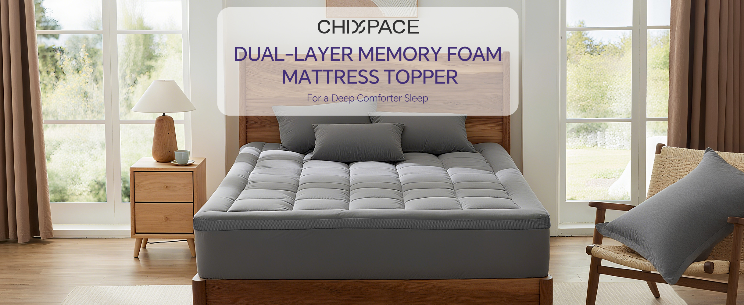 CHRICOHE】mma topper queen S(778) Amazon.com: ChiXpace Dual Layer