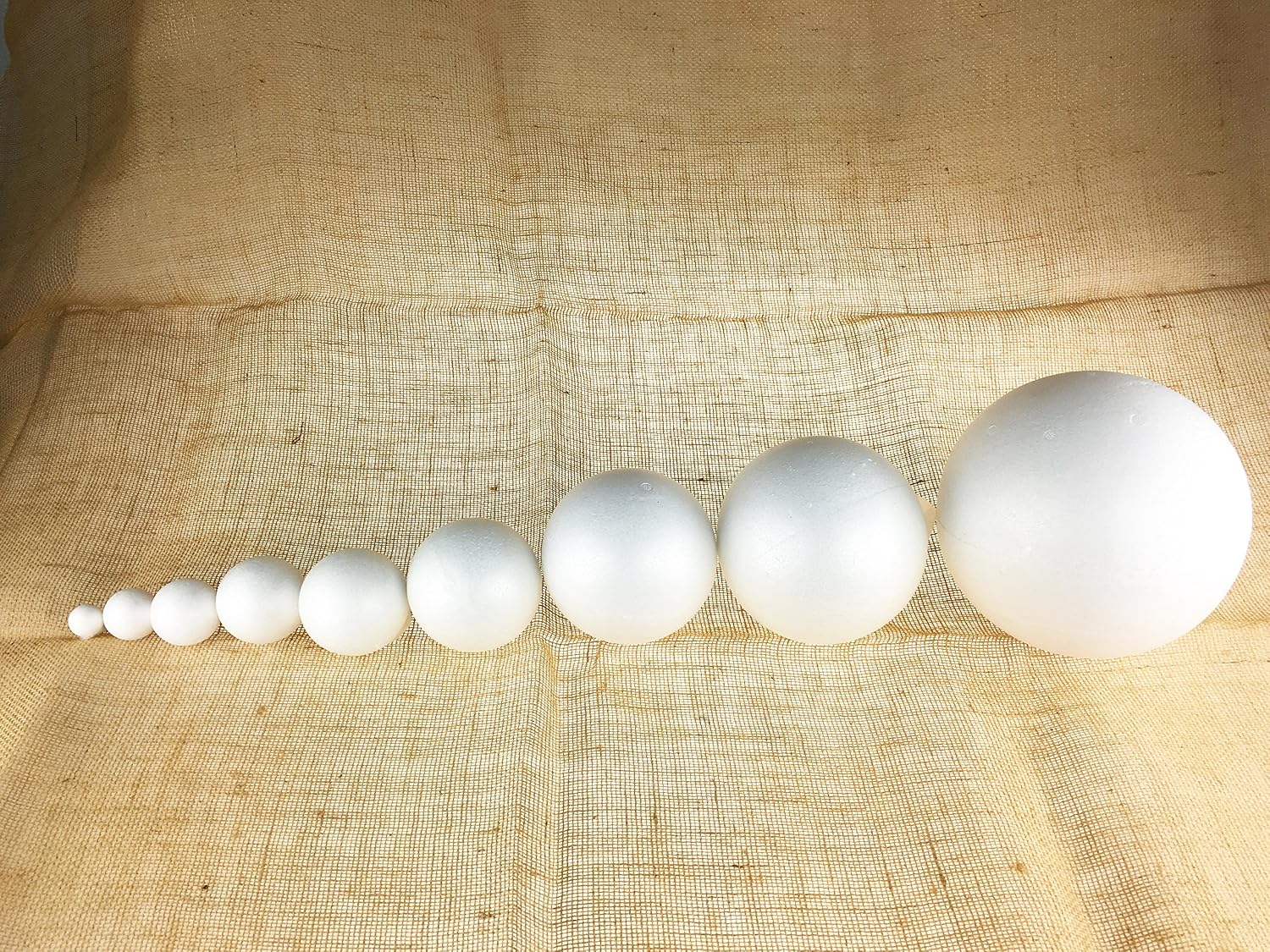 Smooth Foam Balls for Crafts and School Projects (Sampler Pack - 9 Balls)