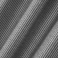 Vista 2 de Juego de 4 paneles de ventana con bolsillo para barra de onda, color gris oscuro, 2 paneles de jacquard y 2 paneles transparentes, elegantes