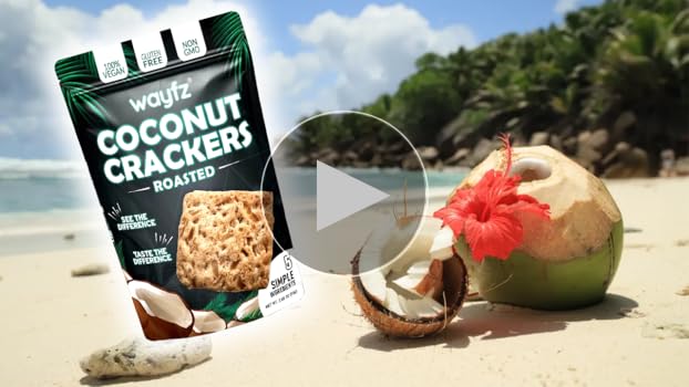Amazon.com: Roasted Coconut Crackers – Vegan Snack & Gluten Free