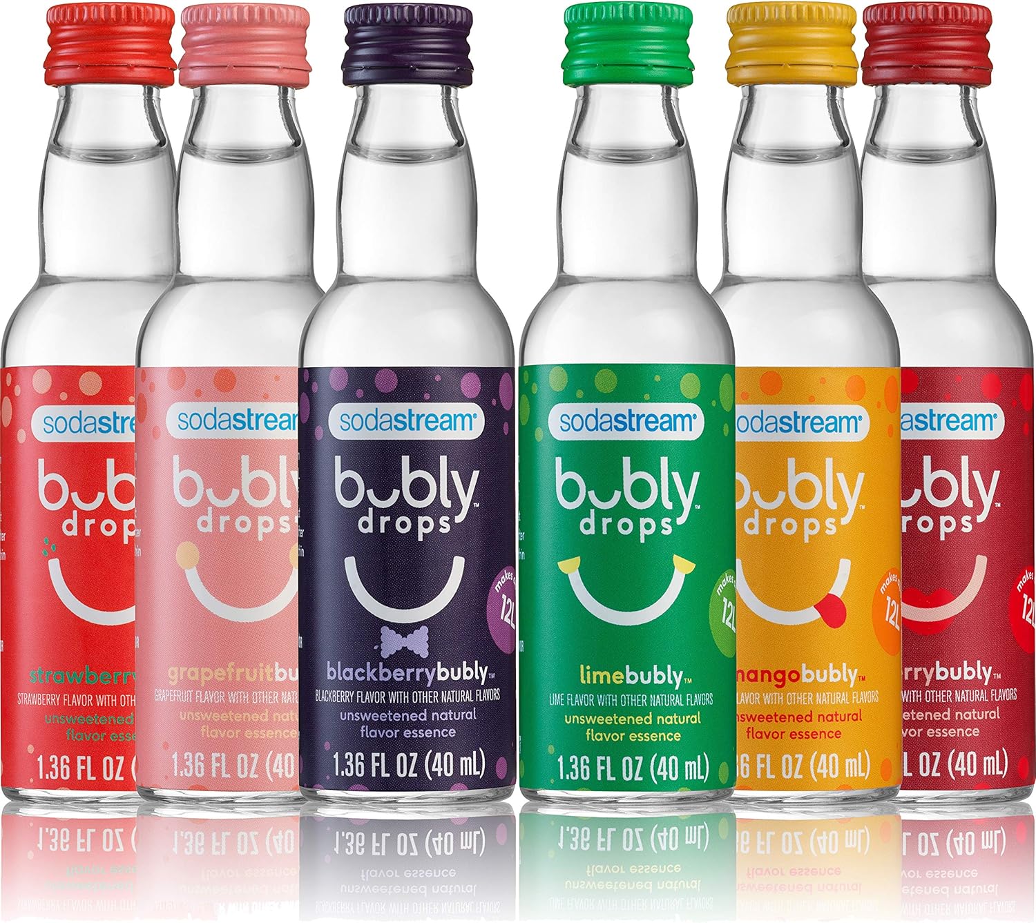sodastream Bubly Drops 6 Flavor, Original Variety Pack, 8 Fl Oz