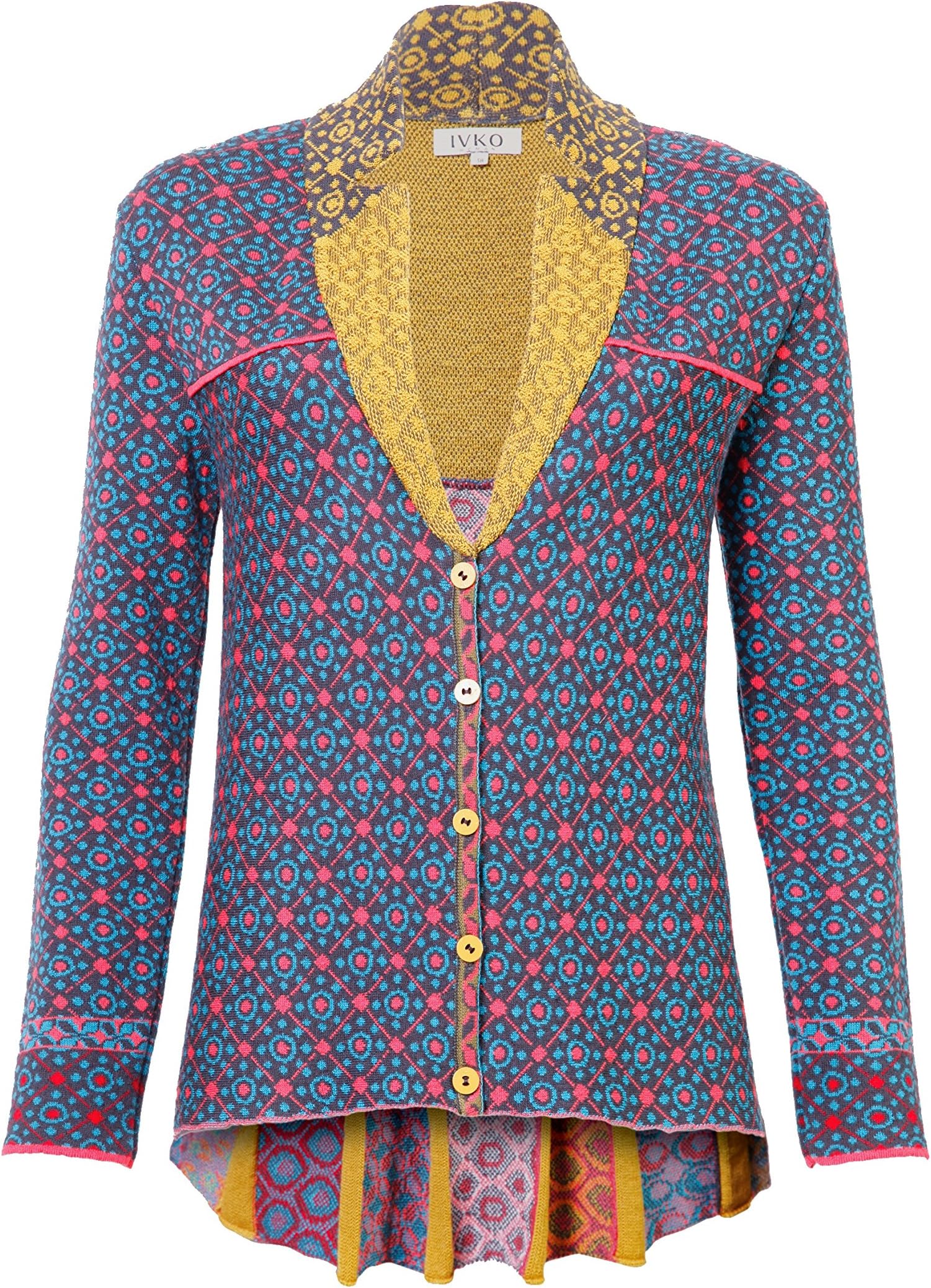 IVKO Short Wool Sweater Jacket, Multi-Color