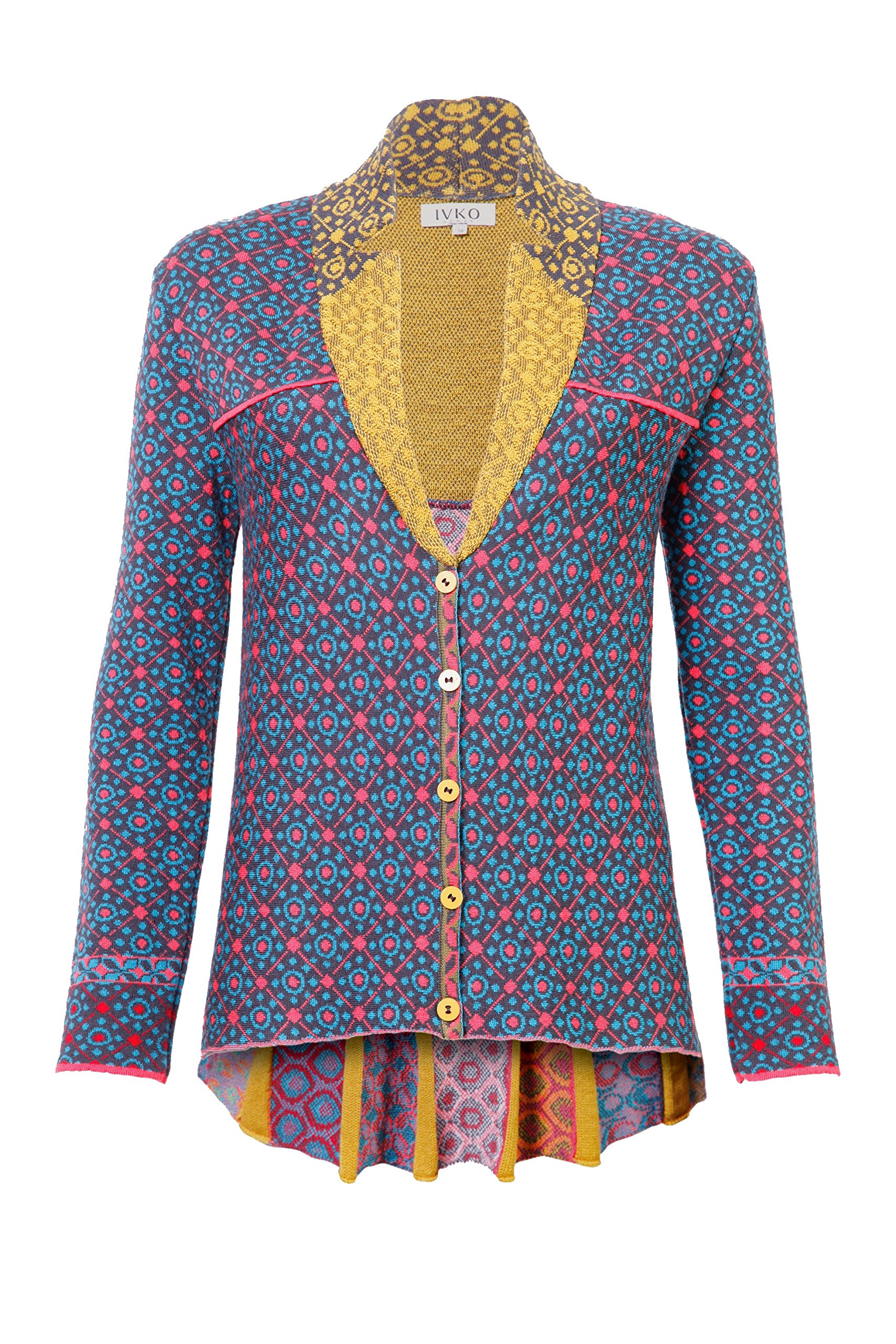 IVKO Short Wool Sweater Jacket, Multi-Color