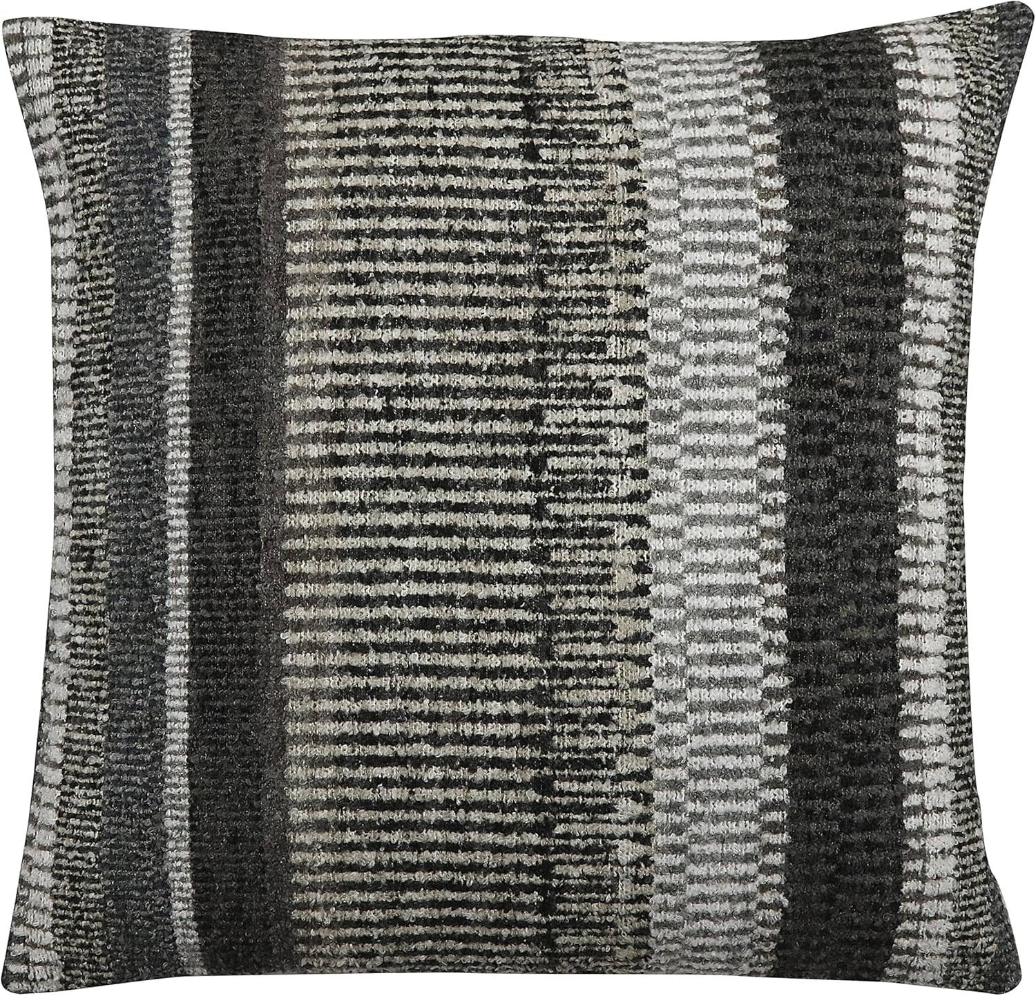 riverbrook home zippered pillow cover with removable soft angel hair filler, giselle winter - black, 22 x 22-inch giselle winter - black 22 x 22-inch