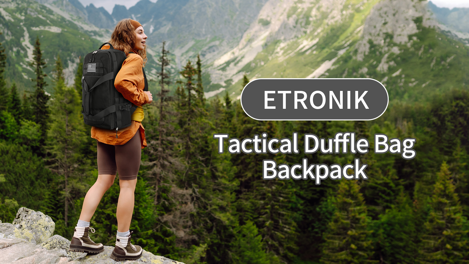 Large Duffle Bag ETRONIK Gym Bags For Men Women, Military Duffle Bag ...