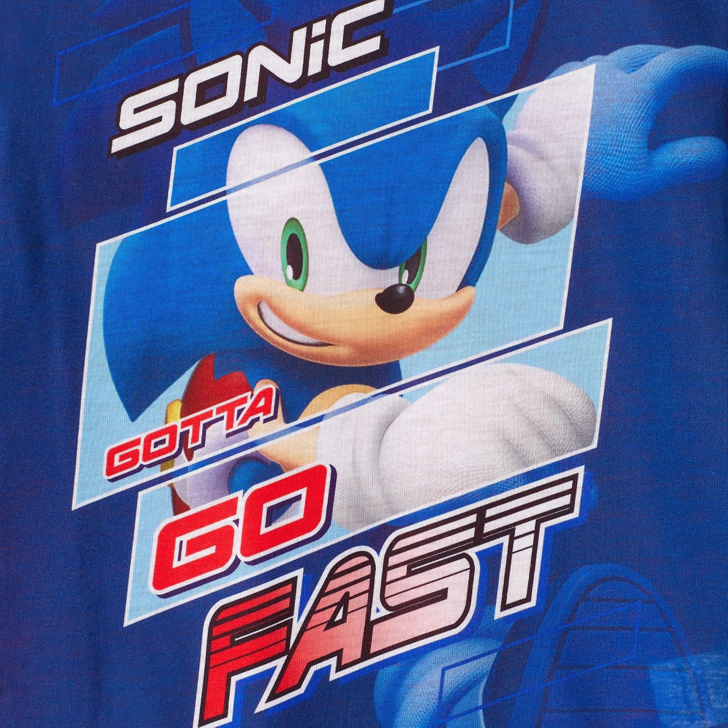 Sonic The Hedgehog Boys Pajamas for Kids 4 Piece Sleepwear Sets for Boys Pajama Bottoms and Sleep Shirts - Image 3