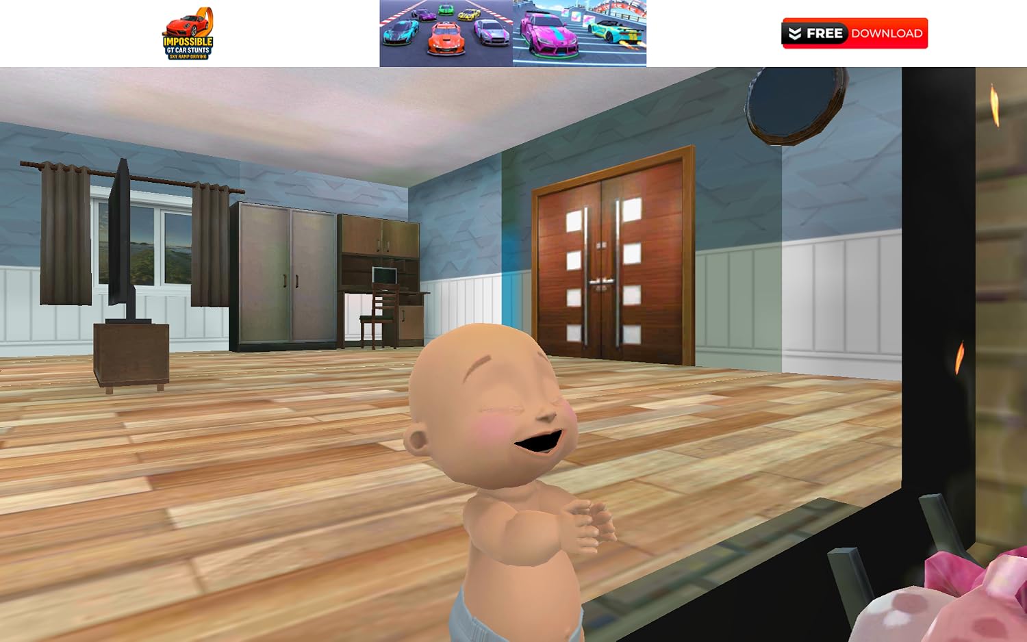 Naughty Baby Prank Adventure – Mom \u0026 Family Fun Game - Mise en situation et utilisation