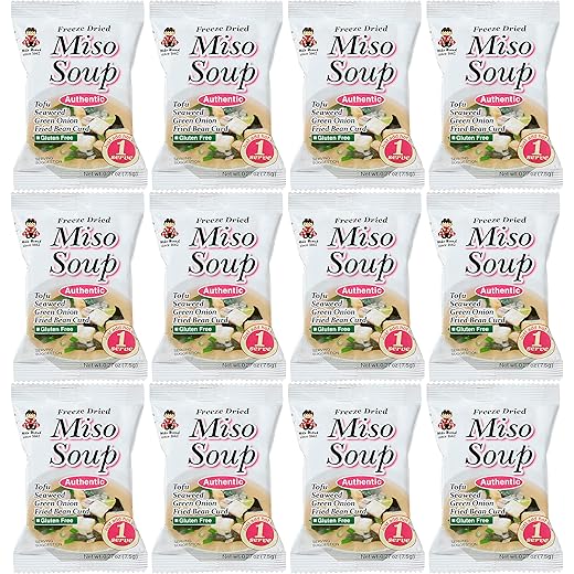 Miko Brand Freeze Dried Authentic Soup miso, 0.27 Ounce (Pack of 12)