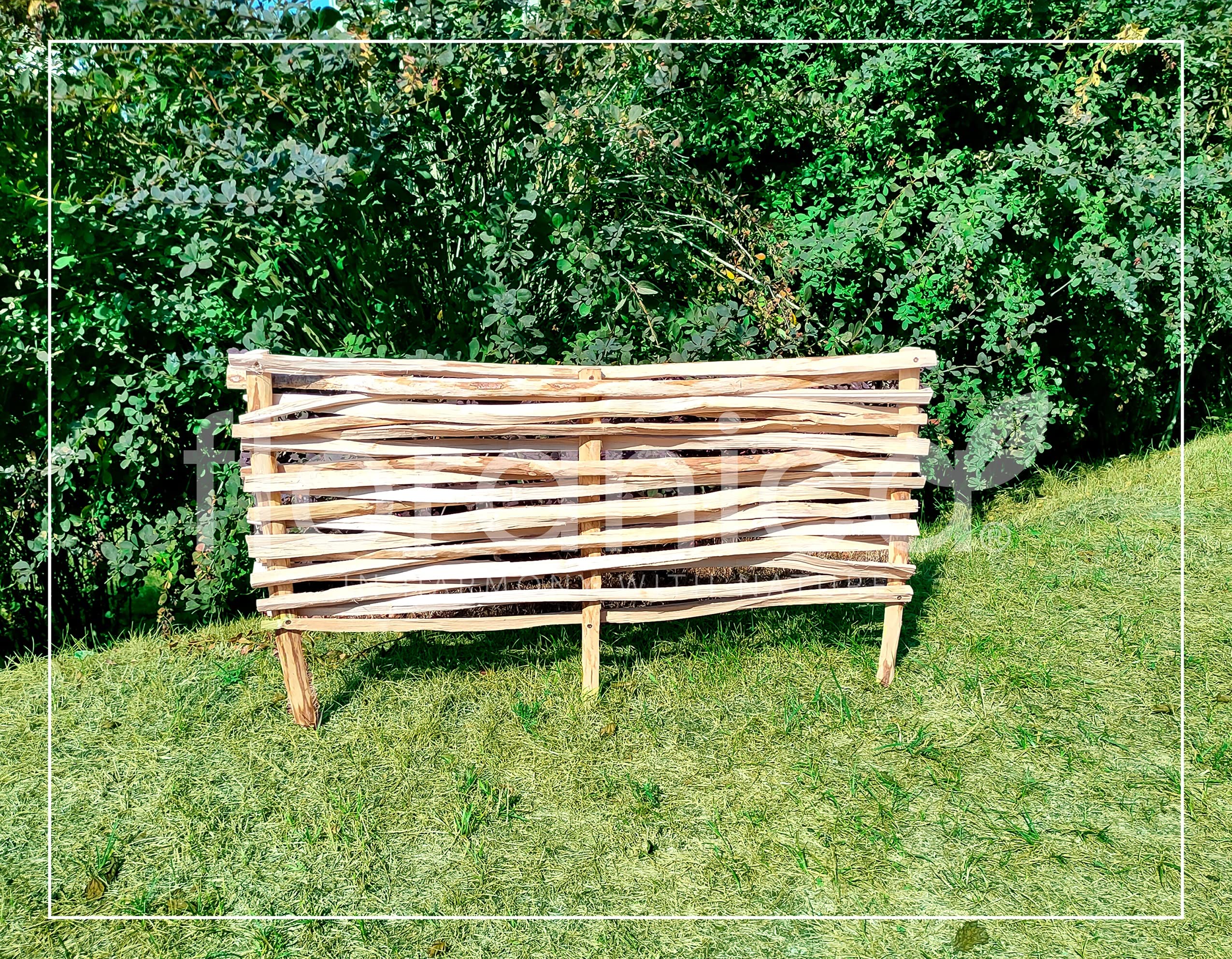 Nature Borderrand met textuur begrenzing Grijs, 5 mm - H 12 cm x 12 m