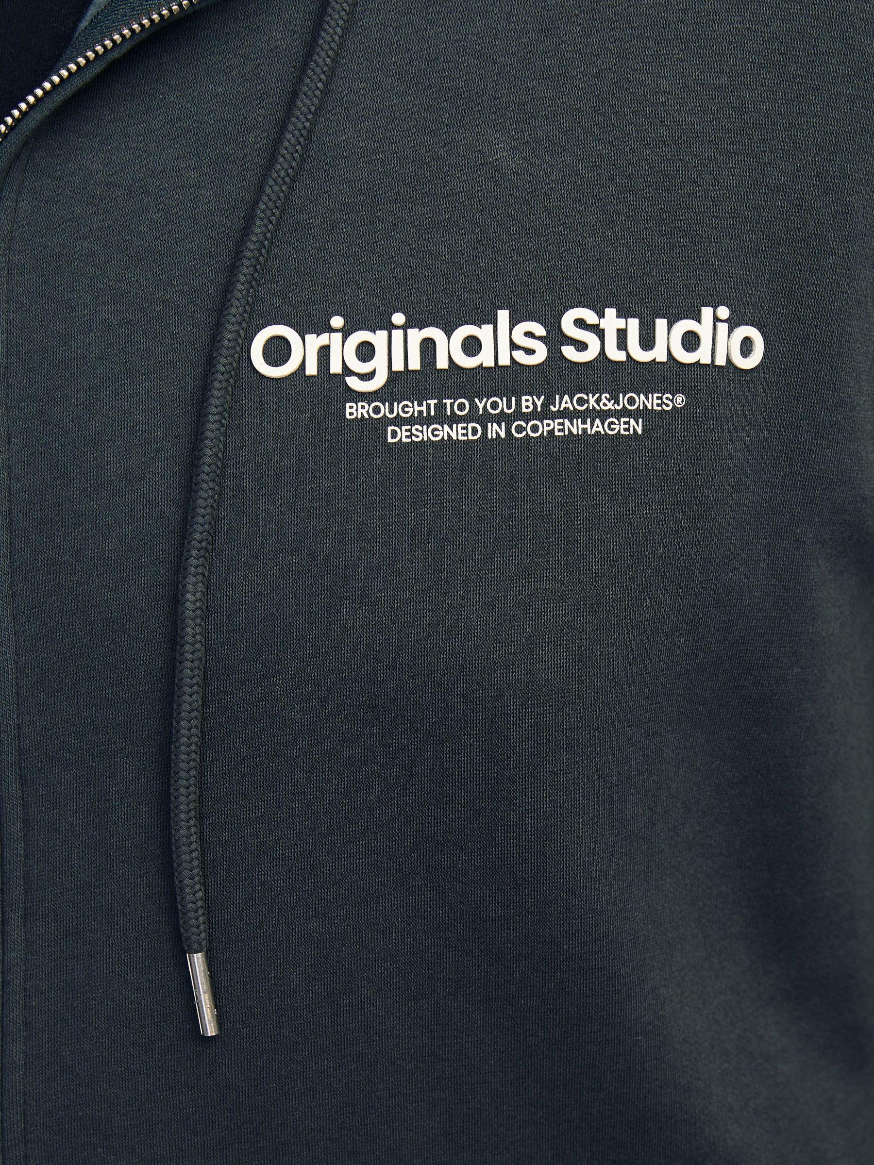 JACK & JONES Jorvesterbro Sudadera con Cremallera Noos Pls Sudadera con Capucha Hombre