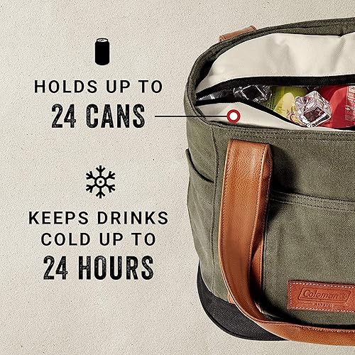 Miniatura 3 de Coleman Banyan Series Portable Soft Cooler, Leak-Proof Tote Bag Cooler, 122430 Can Capacity with Ice Retention