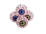 EUROPALMS Halloween Augäpfel, 5cm Ø, 4X | Künstliche Augen im 4er-Set als Gruseldekoration