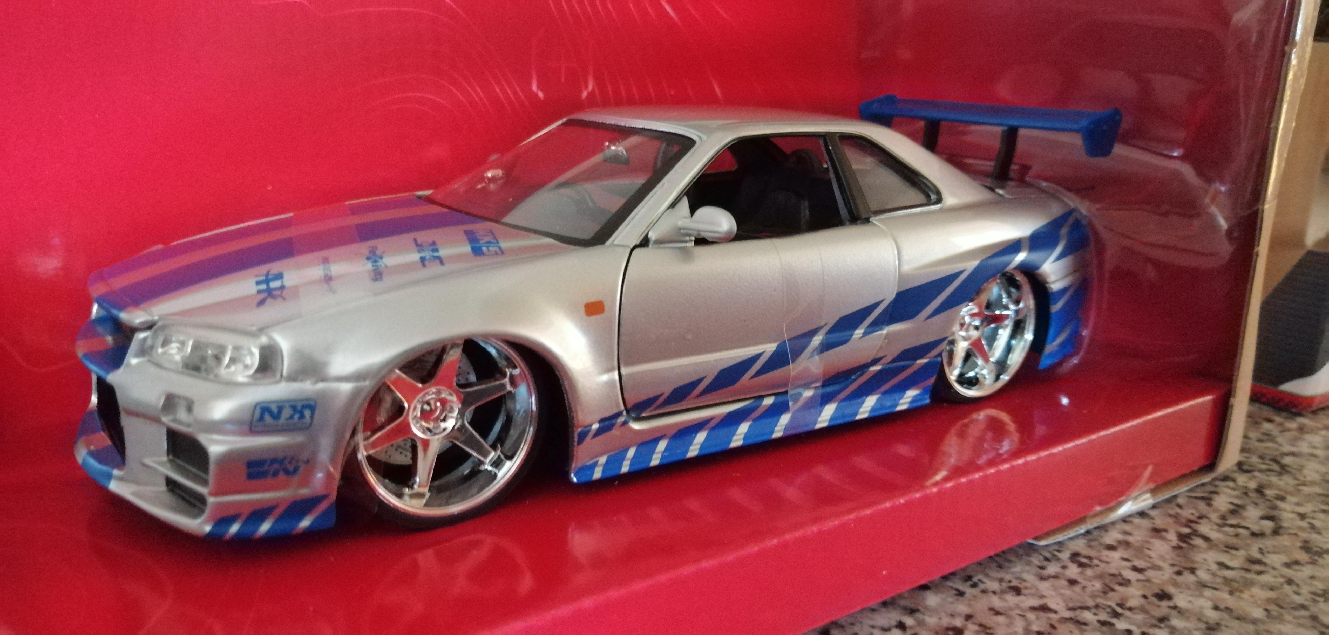 Jada Toys Fast & Furious 1:32 Brian's Nissan Skyline GT-R R34 Coche de