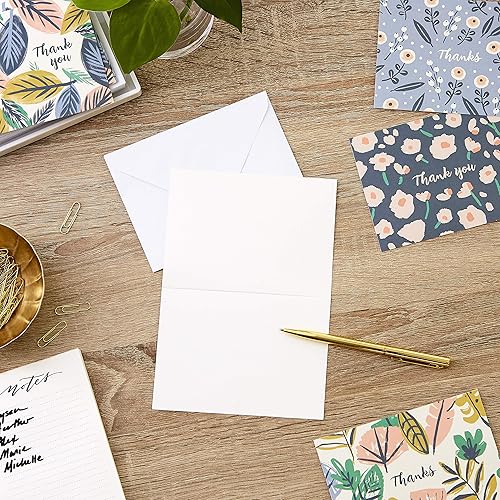 Miniatura 6 de Hallmark Thank You Cards Assortment, Rustic Kraft (48 Cards) and Hallmark Thank You Cards Assortment, Painted Florals (48 Cards)