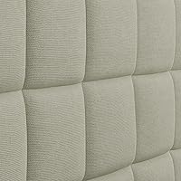 Vista 8 de Glenwillow Home Varia - Cabecero tapizado doble de 20 pulgadas de alto, color beige