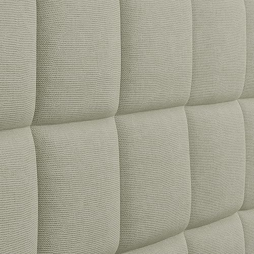 Miniatura 8 de Glenwillow Home Varia - Cabecero tapizado doble de 20 pulgadas de alto, color beige