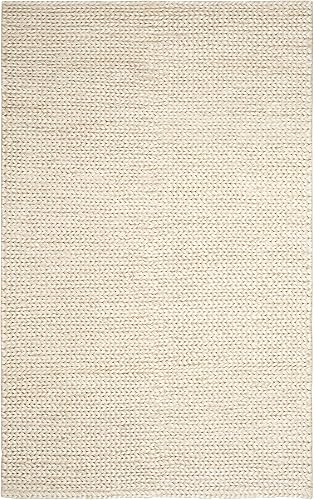 Miniatura 4 de SAFAVIEH Natural Fiber Collection - Alfombra decorativa de 4 x 6 pies, marfil, yute hecho a mano, ideal para zonas de alto tráfico en entrada, sala