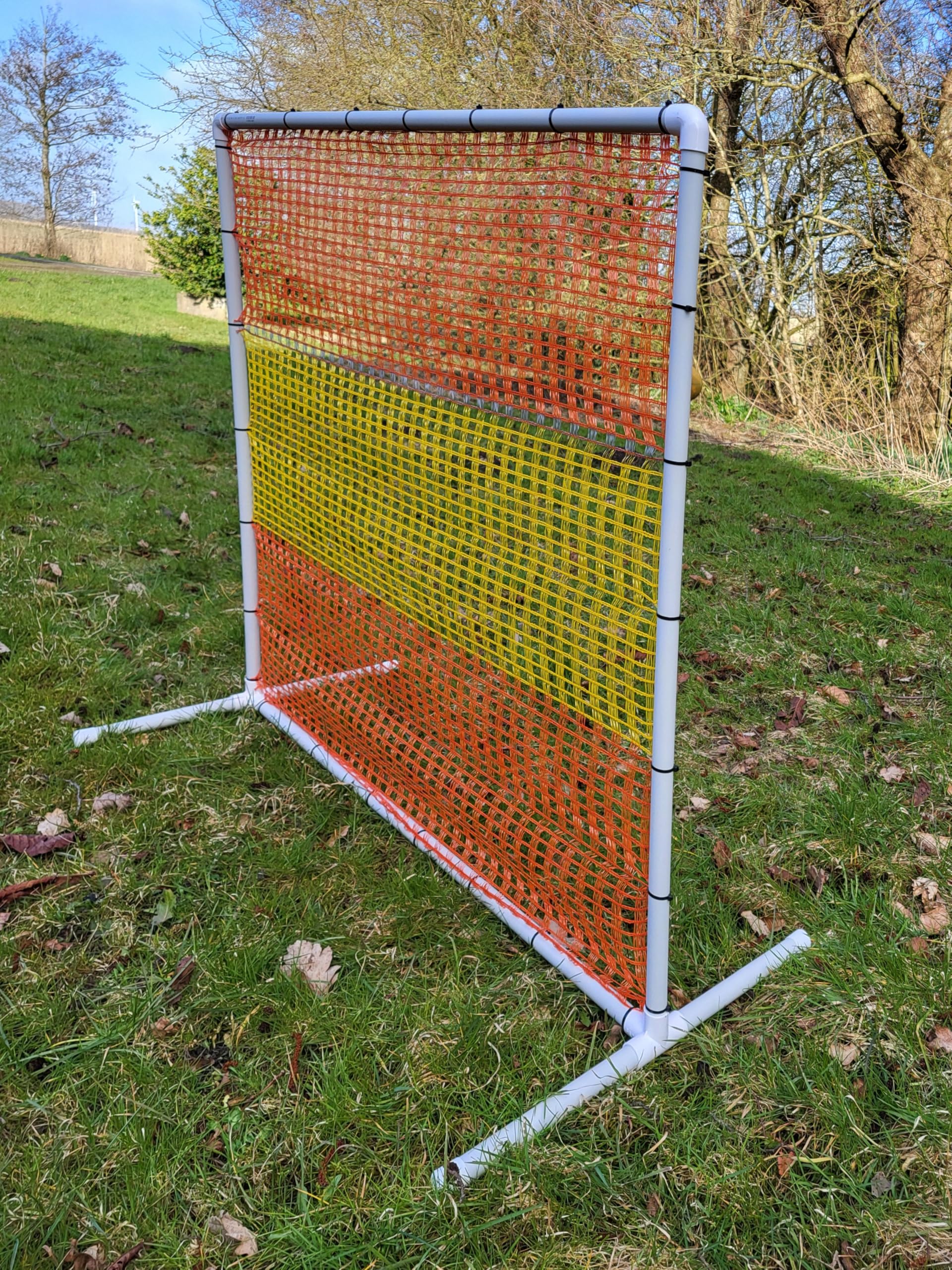 NADAC HOOPERS Lot de 2 clôtures d'agilité en PVC Conforme VDH Jaune/Orange 1,05 m x 1,15 m x 1,15 m 1,4 kg Masques Grossiers d'extérieur pour Chiens de Toutes Tailles